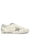 Golden Goose Super-star Leather Sneakers In Grey