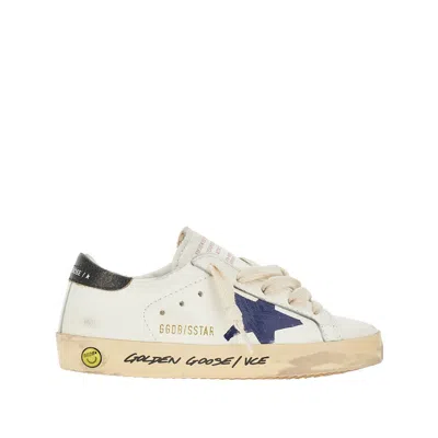 Golden Goose 'super-star' Leather Sneakers Kids In White