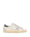 Golden Goose White Low Top Sneakers With Star Patch In Vintage Leather Woman In White