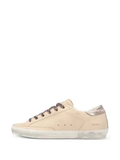 Pre-owned Golden Goose Super-star Leather Sneakers In Neutral