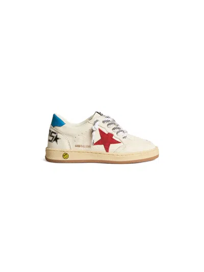 Golden Goose Babies' Super-star Leather Sneakers In Neutrals