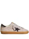 Golden Goose Super-star Leather Sneakers In Purple