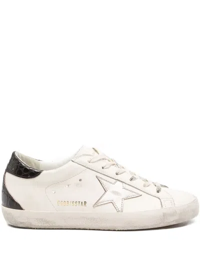 Golden Goose Leather Super-star Sneakers In White