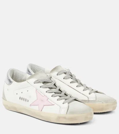 GOLDEN GOOSE SUPER-STAR LEATHER SNEAKERS