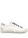 Golden Goose Super-star Leather Sneakers In White