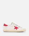 Golden Goose Super Star Leather Sneakers In White