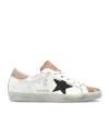 Golden Goose Super-star Leather Sneakers In White