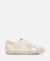 Golden Goose Super Star Leather Sneakers In White/crystal