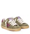 Golden Goose Super Star Leather-trimmed Suede Sneakers In Gray