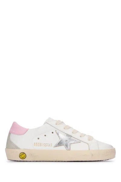 Golden Goose Kids' White Sneakers For Girl With Logo