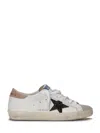 Golden Goose Super-star Leather Upper And Heel Suede Toe Glitte In Multi