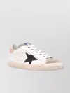 Golden Goose Women "super Star" Leather Upper And Heel Suede Toe Glitter Star