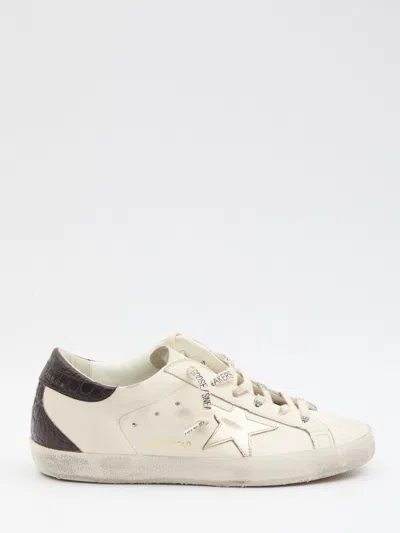 Golden Goose "super Star" Leather Upper And Toe Laminated Star Cocco Print Heel And Spur
