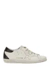 Golden Goose Women Super Star Leather Upper And Toe Laminated Star Cocco Print Heel And Spur In White