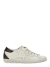 Golden Goose Women Super Star Leather Upper And Toe Laminated Star Cocco Print Heel And Spur In White