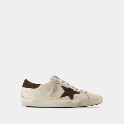 Golden Goose Super Star Leather Upper Suede Star In White