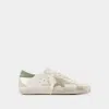 Golden Goose Super-star Leather Upper Suede Star In White