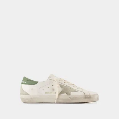 Golden Goose Super-star Leather Upper Suede Star In White