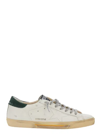 Golden Goose Super Star Leather Upper Toe And Tongue Suede Heel