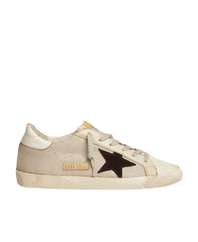 Golden Goose Super-star Low-cut Casual Shoes In Nude