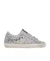 Golden Goose Ssense Exclusive Silver Super-star Sneakers In Gray