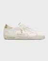 Golden Goose Super-star Low-top Leather Sneakers In White