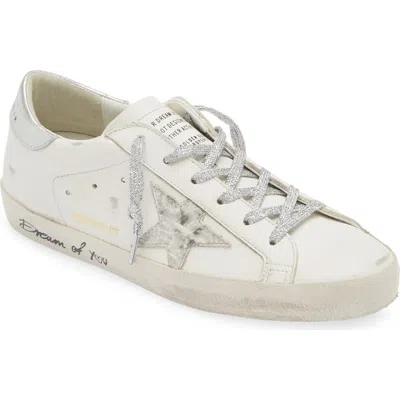 Golden Goose Super-star Low Top Sneaker In White/grey