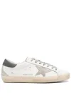 Golden Goose Super Star Leather Upper And Heel Suede Star And Spur In Multi