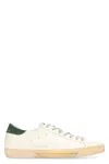 Golden Goose Super Star Leather Upper Toe And Tongue Suede Heel Sneakers Grey In White