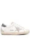 Golden Goose Glitter Effect White Sneakers In White