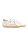 Golden Goose Genuine Calf Leather Superstar Sneakers For Women In White