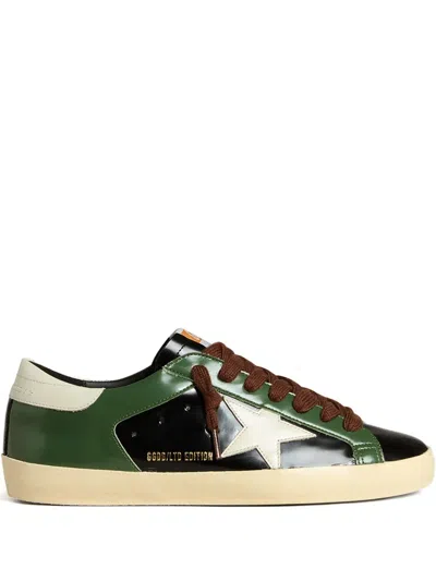 Golden Goose Super-star Ltd Leather Low-top Sneakers In Green