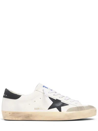 Pre-owned Golden Goose Super-star Men's White/black Low Top Sneakers