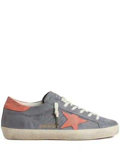Golden Goose Low Top Sneakers Rubber Sole In Blue