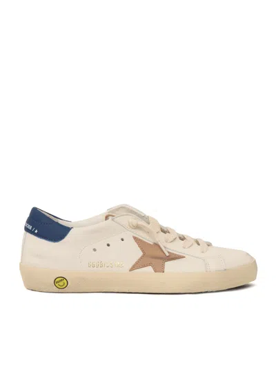 GOLDEN GOOSE SUPER STAR NAPPA UPPER AND LIST NABUK STAR LEATHER HEEL