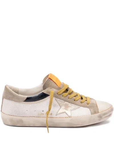 Golden Goose Super Star Net And Naplak Upper Sue In White