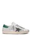 Golden Goose Super-star Net Upper Forated Leather In Gray