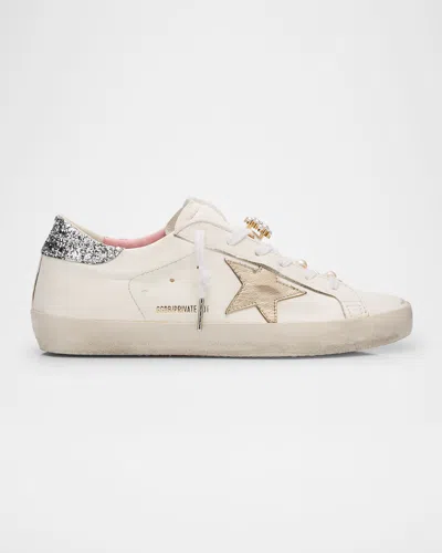 Golden Goose Super-star Pearly Glitter Low-top Sneakers In Multi