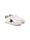 Golden Goose Super-star Penstar Leather Sneakers In White