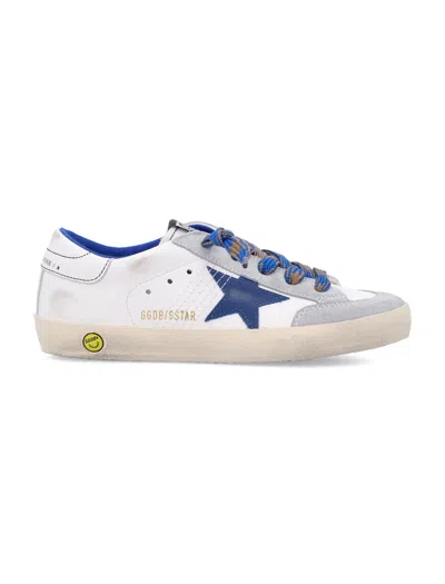 Golden Goose Kids' Super-star Penstar In White/blue