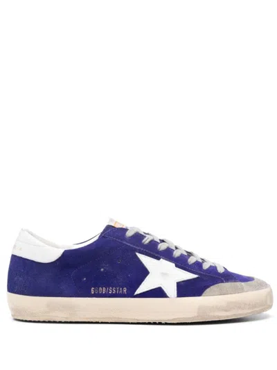 Golden Goose Super-star Purple Sneakers In Multi