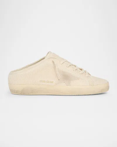 Golden Goose Super Star Sabot Beaded Suede Slide Sneakers