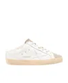 Golden Goose Super-star Sabot Lace-up Sneakers In White