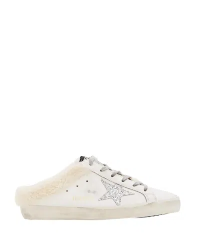 Golden Goose Super Star Sabot Leather Sneakers In Black