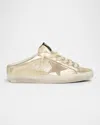 Golden Goose Super Star Sabot Metallic Leather Slide Sneakers