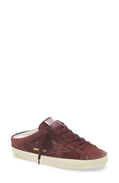 Golden Goose Super-star Sabot Mule Sneaker In Burgundy
