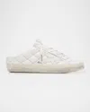 Golden Goose Super-star Sabot Pearly Quilted Leather Mule Sneakers In White