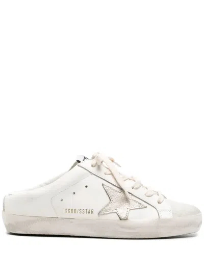 Golden Goose Super-star Sabot Sneakers In White