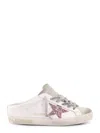 Golden Goose Super-star Sabot Mule Sneaker In White Ice Pink