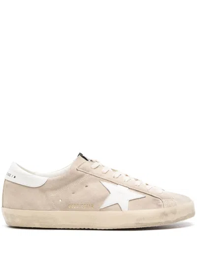 Golden Goose Super Star Sneakers In 15544 Seedpearl/white